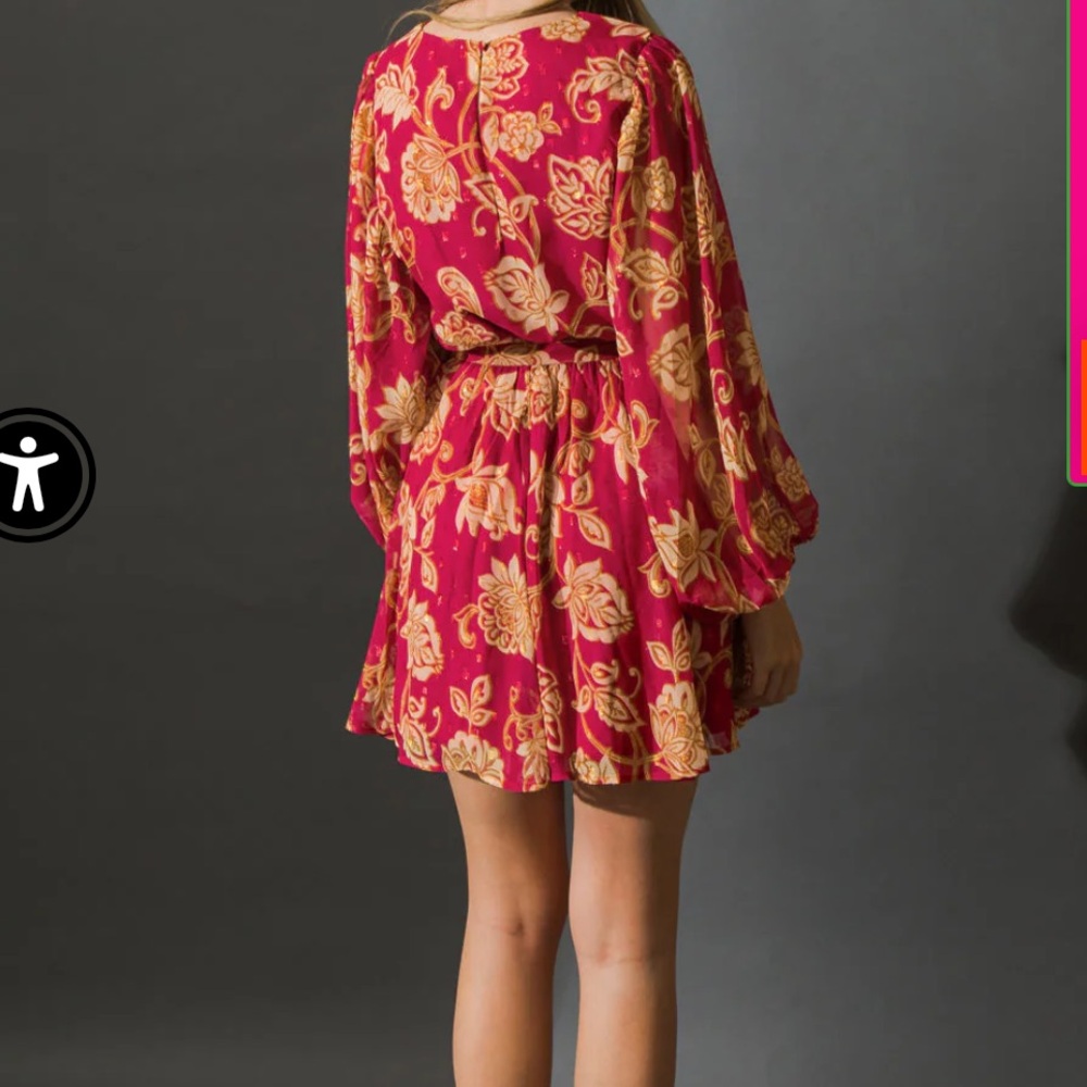 Flying Tomato ONE THAT GOT AWAY WOVEN MINI DRESS Size 2X - Picture 3 of 10